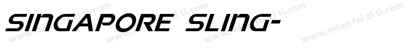 Singapore Sling字体转换
